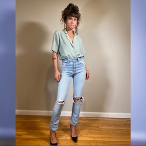 RE/DONE Levi’s high rise crop skinny vintage 23